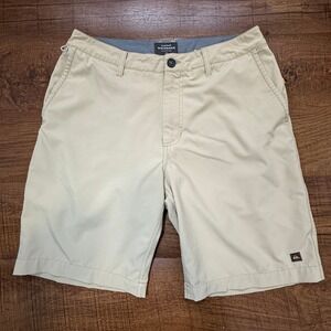 Quiksilver Waterman Collection Mens Flat Front Shorts Khaki Size 31